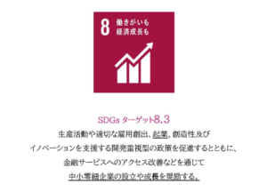 SDGsターゲット８.３　