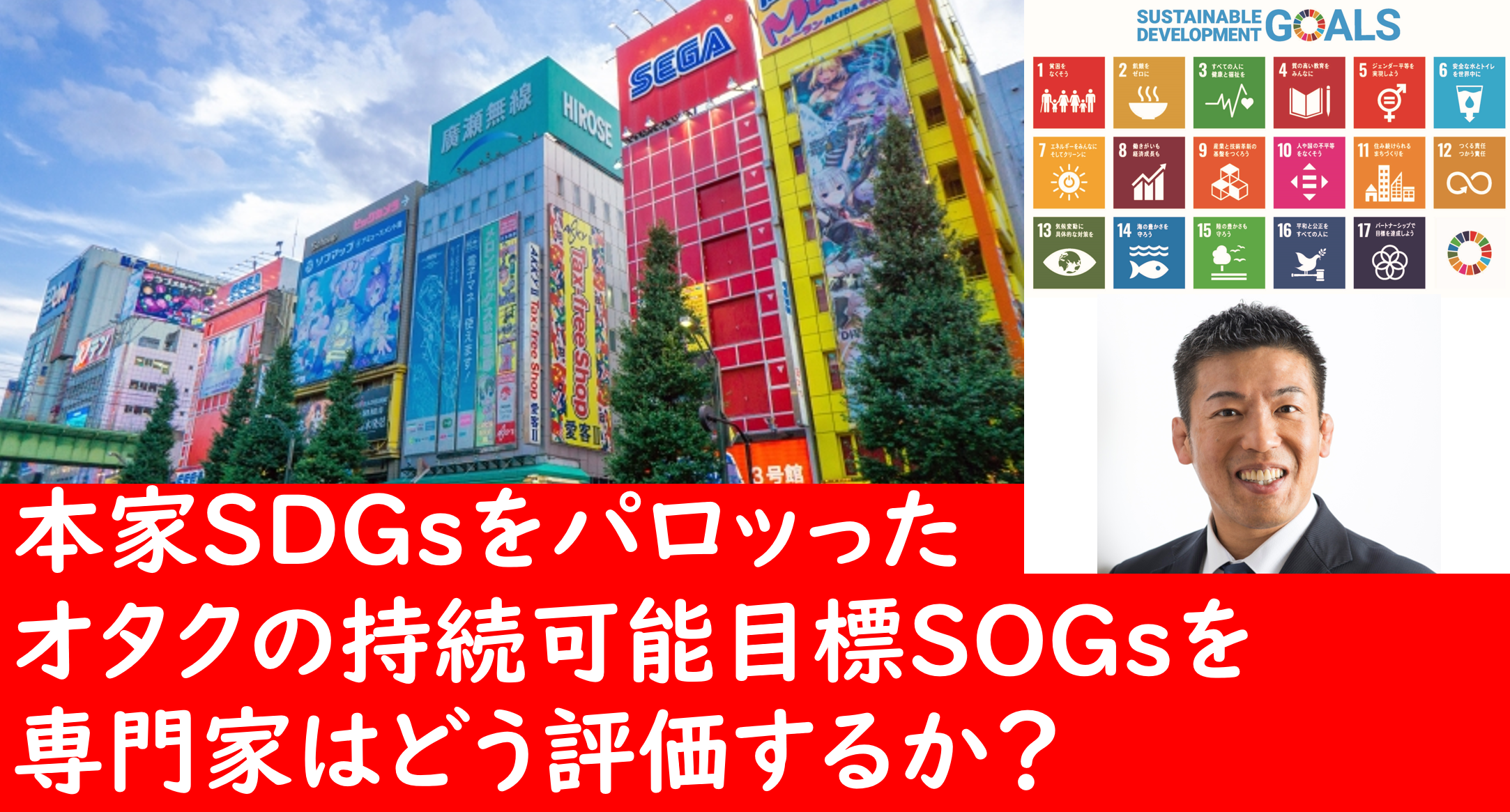 サムネ　本家SDGsをパロッった、オタクの持続可能目標SOGsを専門家はどう評価するか？　png